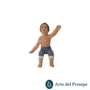 Bimbo seduto senza base con braccio alzato in Terracotta per pastori trai 7 e i 10cm  264/26