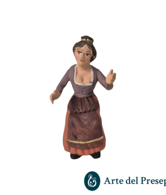 Donna seduta in Terracotta da 10cm 269/26