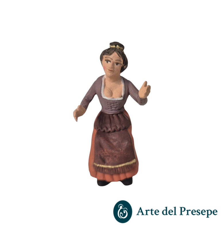 Donna seduta in Terracotta da 10cm 269/26