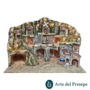 Presepe Maxi per pastori da 10/8/6 cm con Mulino-Forno-Cascata e luci A/1426