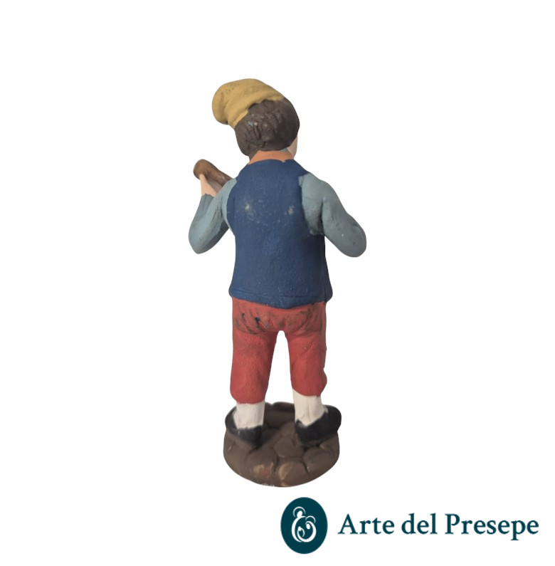 Musicista con mandolino in Terracotta da 10cm 278/26 - immagine 4