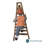 Uomo che sale sulla scala SCALA NON INCLUSA in Terracotta da 10cm 280/26