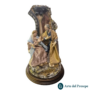 Presepe Natività in campana Testa e mani in legno ed occhi in vetro A17/26