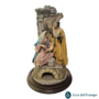 Presepe Natività in campana con occhi in vetro A18/26