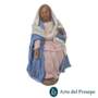Madonna da 20cm in Terracotta vestiti in Stoffa 282/26